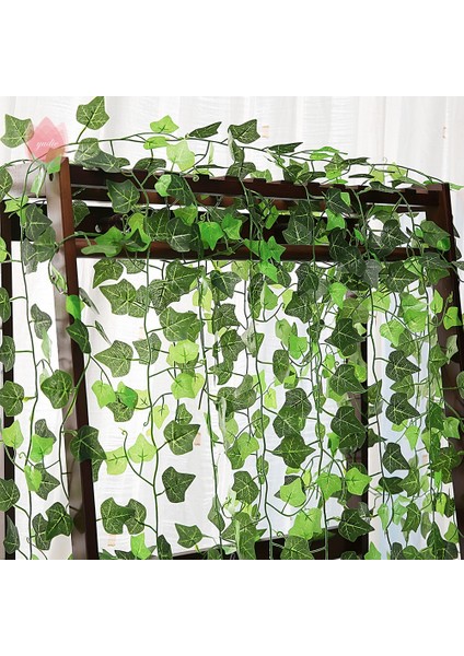 1.8 M Begonia 1 Adet 230 cm Yeşil Asma Ipek Yapay Sarmaşık Asılı Yaprak Çelenk Bitki Sarmaşık Yaprak Ev Dekor Düğün Banyo Bahçe Dekorasyon (Yurt Dışından)