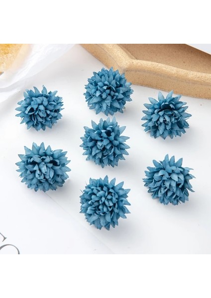 Derin Mavi 50 Parça 50 Pc Yapay Çiçekler Karalama Defteri Diy Hediye Şeker Kutusu Düğün Bahçe Gül Kemer Ev Için Noel Süslemeleri Sahte Ipek Karanfil (Yurt Dışından)