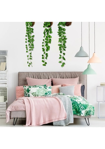 No.12 Menekşe Yapay Yaprak Çelenk Asma Sahte Yeşillik Çiçek Duvar Asılı Sepet Çiçek Orkide Çiçek Düğün Parti Ev Dekor Menekşe (Yurt Dışından) indirimleri