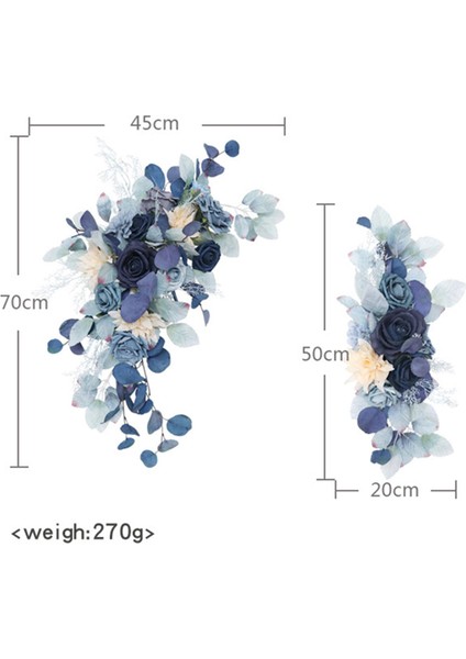 Option1 D 2 Adet Flores Artificiales Düğün Buketleri Düğün Sıra Kemer Arka Plan Dekorasyon Düğün Fotoğrafçılığı Çiçek Standı Aksesuarları (Yurt Dışından) fırsatları