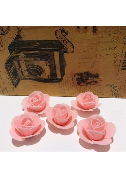 Köpük Gül Tao Pembe 100 Adet 25-250 Adet Yapay Gül Kafaları Köpük 3.5 cm Yapay Çiçekler Gül Ayı Sevgililer Hediye Düğün Parti Çiçek Süslemeleri Için (Yurt Dışından)