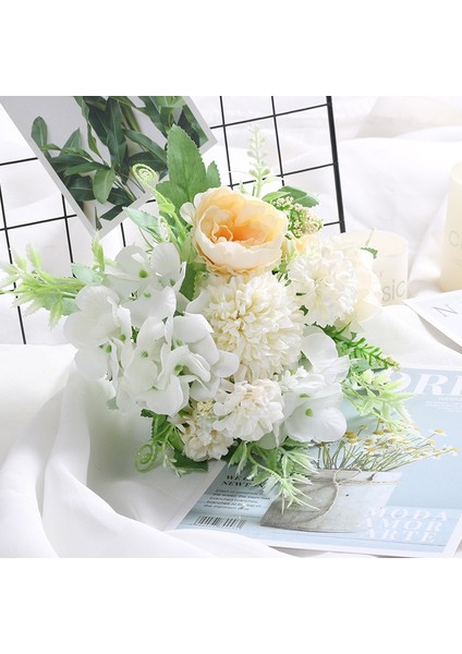 Stil 2 1 Buket Beyaz Yapay Çiçekler Şakayık Çay Gülü Sonbahar Ipek Sahte Çiçekler Dıy Oturma Odası Ev Bahçe Düğün Dekorasyon Için (Yurt Dışından) fırsatları