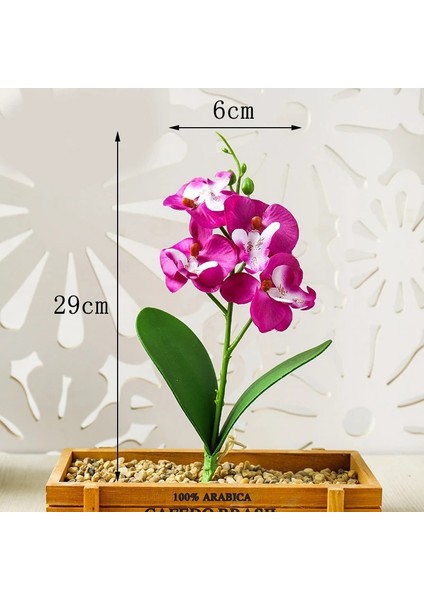 Simülasyon Çiçek Ipek Kelebek Orkide Yapay Çiçekler Dekorasyon Sahte Phalaenopsis Simülasyon Çiçek Noel Düğün Parti Ev Dekor (Yurt Dışından) fırsatları
