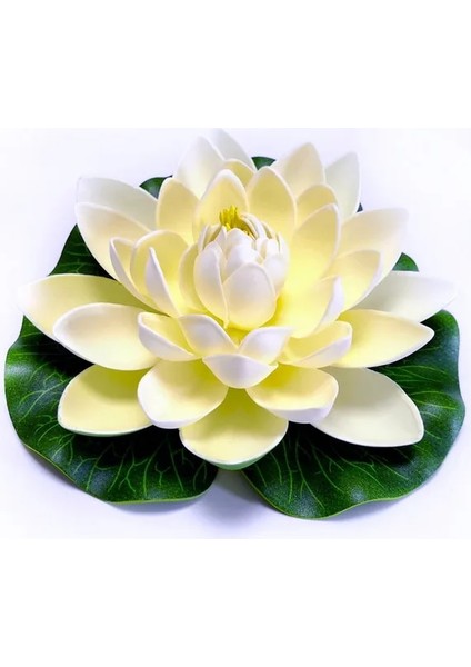 17CM Beyaz 10/17/28/40/60CM Lotus Yapay Çiçek Yüzen Sahte Lotus Bitkisi Gerçekçi Nilüfer Mikro Peyzaj Gölet Bahçe Dekor Için (Yurt Dışından)