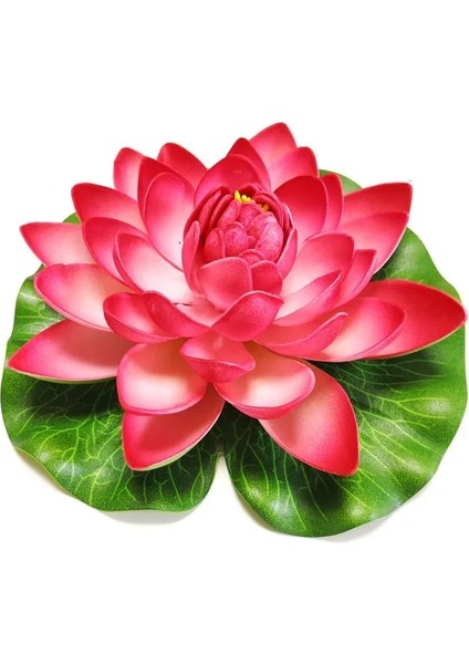 17 cm Kırmızı 10/17/28/40/60 cm Lotus Yapay Çiçek Yüzen Sahte Lotus Bitki Gölet Bahçe Dekor Için Gerçekçi Nilüfer Mikro Peyzaj (Yurt Dışından)