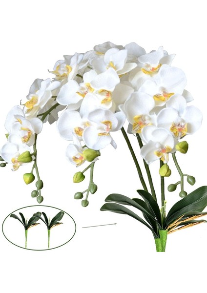 Lan Yapay Kelebek Orkide Çiçek Güve Orkide Sahte Çiçekler Ev Dekor Düğün Dekorasyon Aksesuarları Flores Artificiales (Yurt Dışından)