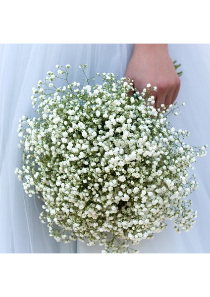 Koyu Mavi 1 Demet 90 Kafaları 52 cm Beyaz Yapay Çiçekler Düğün Dıy Buket Dekorasyon Aranjmanı Plastik Bebekler Nefes Sahte Çiçek Ev Dekor (Yurt Dışından) modelleri