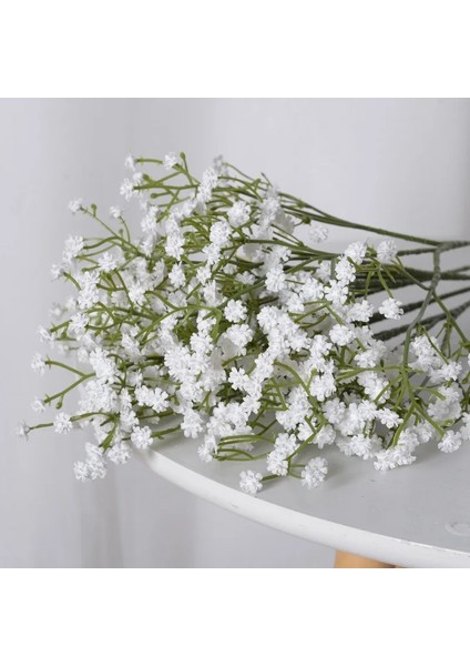 52CM-AÇIK Pembe 5 Adet 52CM 90 Kafa 3 Şube Beyaz Gypsophila Yapay Çiçekler Düğün Dıy Buket Dekorasyon Aranjmanı Sahte Çiçek Ev Dekor (Yurt Dışından)