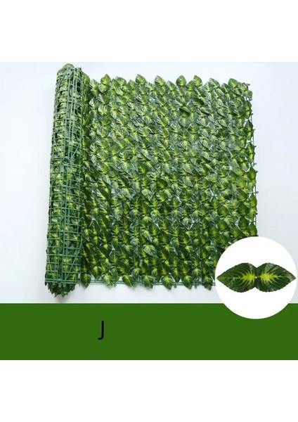 J 50X100CM Yeni Yapay Yaprak Çit Panelleri Sahte Çit Gizlilik Çit Ekran Yeşillik Açık Bahçe Yard Teras Veranda Yılbaşı Dekoru (Yurt Dışından)