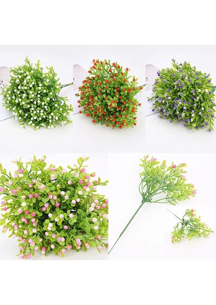 Stil 1 Yapay Milan Çiçek Buketi Parti Düğün Için Sahte Bitki Ev Tatil Noel Süslemeleri Yapay Bitkiler (Yurt Dışından) fiyatları