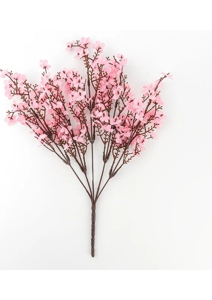 Pembe Ipek Gypsophila Yapay Çiçekler Dekorasyon Ev Plastik Kök Gelin Düğün Buket Mariage Kiraz Çiçeği Sahte Çiçek Dıy (Yurt Dışından)