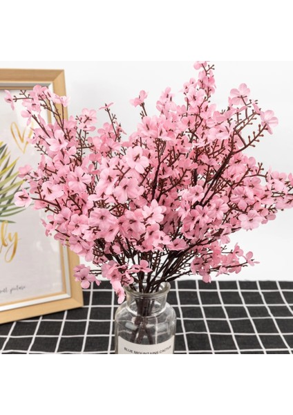 Pembe Ipek Gypsophila Yapay Çiçekler Dekorasyon Ev Plastik Kök Gelin Düğün Buket Mariage Kiraz Çiçeği Sahte Çiçek Dıy (Yurt Dışından) fiyatları