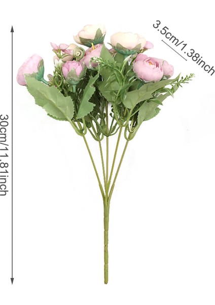 20 1 Buket Yapay Şakayık Çay Gül Çiçek Kamelya Ipek Sahte Çiçek Flores Dıy Ev Bahçe Düğün Dekorasyon (Yurt Dışından) indirimleri