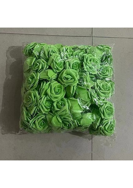 Yeşil 50 20/30/50 Adet 8 cm Yapay Pe Köpük Gül Çiçek Başkanları Gelin Buketi Çiçek Düğün Parti Dekoratif Scrapbooking Dıy Çiçek (Yurt Dışından)