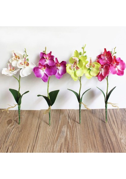 Simülasyon Çiçek Ipek Kelebek Orkide Yapay Çiçekler Dekorasyon Sahte Phalaenopsis Simülasyon Çiçek Noel Düğün Parti Ev Dekor (Yurt Dışından)