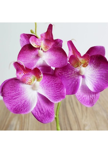 Simülasyon Çiçek Ipek Kelebek Orkide Yapay Çiçekler Dekorasyon Sahte Phalaenopsis Simülasyon Çiçek Noel Düğün Parti Ev Dekor (Yurt Dışından)