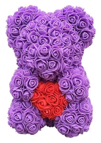 Erik 25 cm Gül Ayı Yapay Çiçekler Ayı ile Noel Sevgililer Günü Hediyesi Doğum Günü Hediyesi Düğün Parti Için (Yurt Dışından)