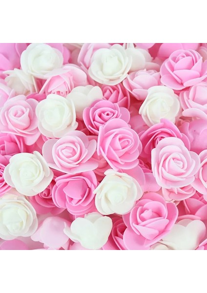Açık Pembe 50 Adet 50/100/200 Adet 3.5 cm Pe Köpük Gül Kafası Yapay Çiçek Düğün Doğum Günü Partisi Ev Dekor Için Dıy Ayı Gül Sevgililer Günü Hediyeleri (Yurt Dışından)
