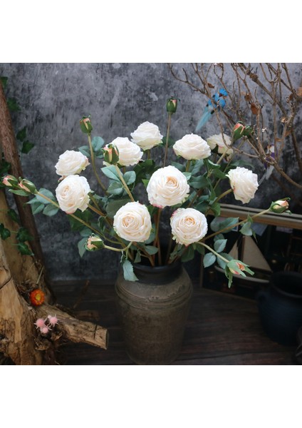 Şeftali Unu 2021 Yeni 1 Demet 2 Yapay Avrupa Şakayık Çay Gülü Kamelya Ipek Yapay Çiçek Çiçek Dıy Ev Bahçe Düğün Dekorasyon (Yurt Dışından) fırsatları