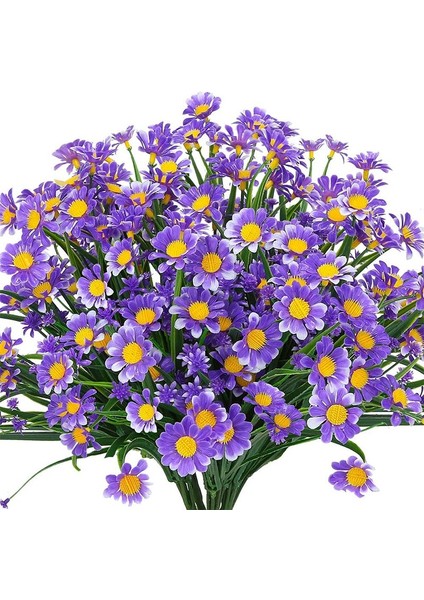 Stil 7 Yapay Çiçekler Papatyalar Uv Dayanıklı Solmaz Plastik Bitkiler Ev Dekor Windows Açık Plastik Çiçekler (Yurt Dışından) fiyatları