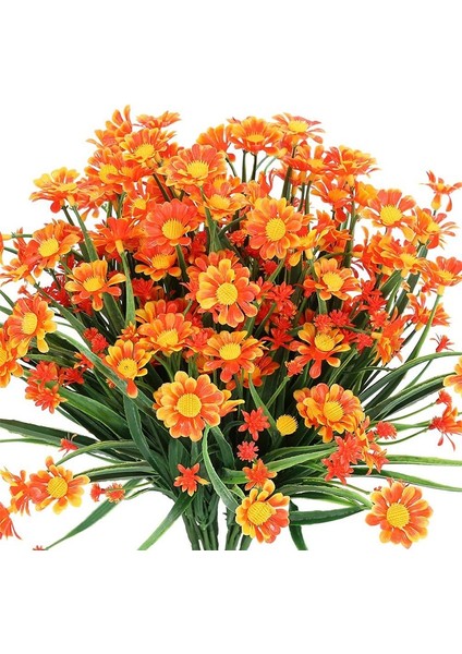 Stil 7 Yapay Çiçekler Papatyalar Uv Dayanıklı Solmaz Plastik Bitkiler Ev Dekor Windows Açık Plastik Çiçekler (Yurt Dışından) indirimleri