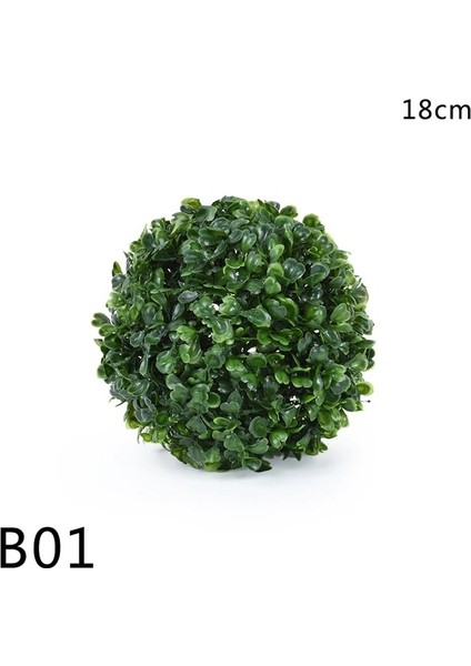 B01-18CM Simülasyon Yeşil Bitki Budama Topu Çim Topu Sahte Şimşir Decora Topları Yard Balkon Bahçe Düğün Ev Dekor Için Yeşil Bitki (Yurt Dışından) fiyatları