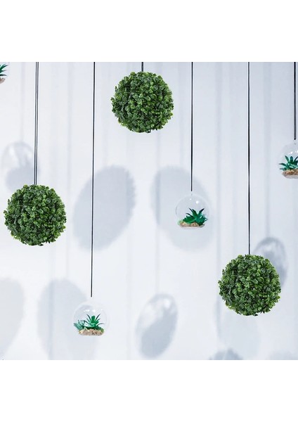 B01-18CM Simülasyon Yeşil Bitki Budama Topu Çim Topu Sahte Şimşir Decora Topları Yard Balkon Bahçe Düğün Ev Dekor Için Yeşil Bitki (Yurt Dışından) modelleri