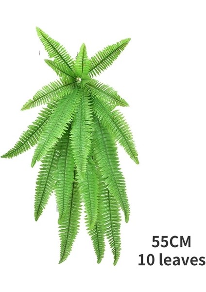 55 cm Asılı Bitkiler Yapay Yeşillik Asılı Fern Çim Bitkileri Yeşil Duvar Bitki Ipek Yapay Çit Büyük Ev Dekor Bahçe (Yurt Dışından)