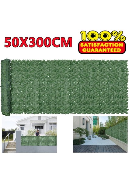 D 50X300CM Yeni Yapay Yaprak Çit Panelleri Sahte Hedge Gizlilik Çit Ekranı Açık Bahçe Bahçesi Teras Patio Noel Dekor (Yurt Dışından) fiyatları