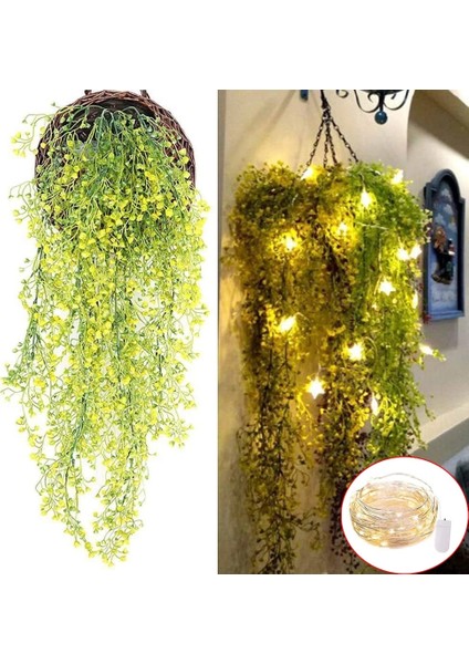 Yeşil-Nolight 80 cm 80 cm Yapay Bitkiler Bahçe Dekorasyon Dış Mekan Dekor Çiçek Bitki Sahte Asma Söğüt Rattan Çiçek Yapay Duvar Asılı Bitki (Yurt Dışından) fiyatları