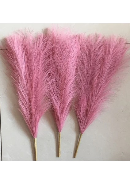 Açık Mor 45 cm 1 Adet Yapay Pampas Çim Buketi Yeni Yıl Tatil Düğün Parti Ev Dekorasyon Bitki Simülasyon Sahte Çiçek Kamış (Yurt Dışından)