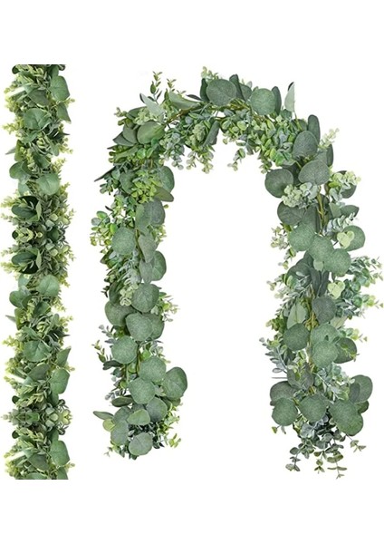 21 Yaprak 1.8 M (1 Pc) Yapay Okaliptüs Yaprakları Sarmaşıklar Okaliptüs Çelenk 6 'uzun Sahte Ipek Rattan Düğün Zemin Kemer Ev Odası Bahçe Dekor Için (Yurt Dışından) modelleri