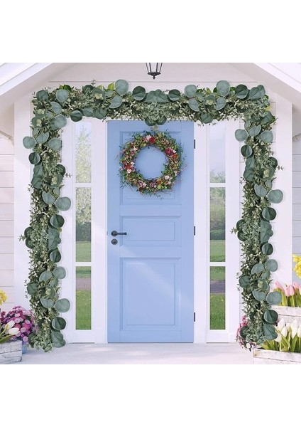 21 Yaprak 1.8 M (1 Pc) Yapay Okaliptüs Yaprakları Sarmaşıklar Okaliptüs Çelenk 6 'uzun Sahte Ipek Rattan Düğün Zemin Kemer Ev Odası Bahçe Dekor Için (Yurt Dışından) indirimleri