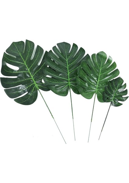 5 Adet-M Yapay Tropikal Monstera Palmiye Yaprakları Düğün Hawaii Partisi Luau Yaz Plaj Doğum Günü Dekorasyon Ev Bahçe Sahte Bitki (Yurt Dışından) modelleri