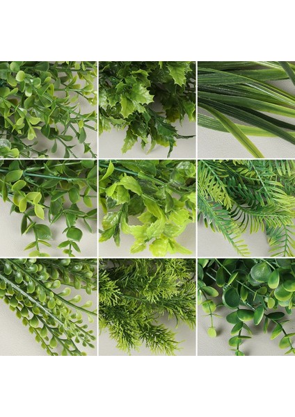 DS001 5/7 Çatal Yapay Bitkiler Simülasyon Çim Plastik Eğrelti Otları Yeşil Yapraklar Sahte Çiçek Bitki Düğün Ev Dekorasyon Masa Dekorları (Yurt Dışından) indirimleri