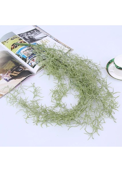 95 cm Beyaz 107 cm Hava Çim Yeşil Bitkiler Uzun Asma Asılı Rattan Yapay Çiçek Plastik Çim Tavan Asılı Asma Dekor Ev Duvar Için (Yurt Dışından) indirimleri