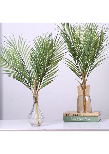 80 cm 6 Çatal 60-123 cm Yapay Palmiye Ağacı Sahte Bitkiler Plastik Yaprak Sahte Ağaç Ev Düğün Bahçe Zemin Oturma Odası Süslemeleri (Yurt Dışından) fırsatları