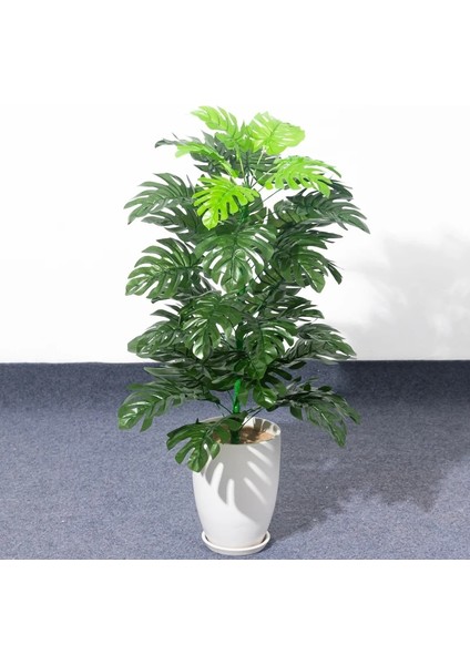 I 80CM 30 Yaprak 90CM Tropikal Palmiye Ağacı Büyük Yapay Bitkiler Sahte Monstera Ipek Palmiye Yaprakları Büyük Hindistan Cevizi Ağacı Saksısız Ev Bahçe Dekor Için (Yurt Dışından)