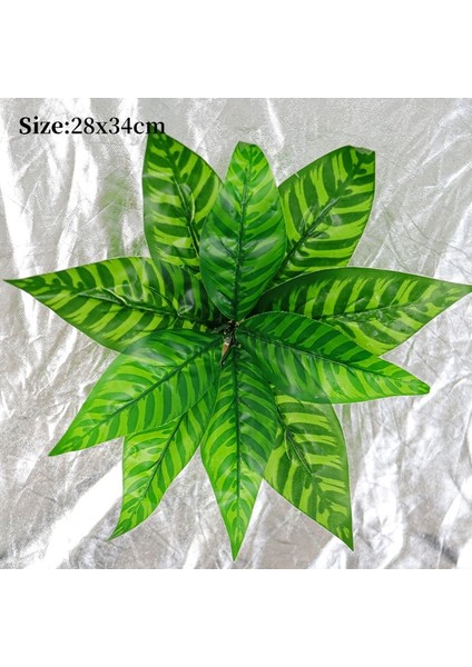 Fern LEAVE-016 Yapay Eğreltiotu Bitkileri Duvar Dekorasyonu Yaprak Aksesuarları Kaplumbağa Arka Yaprak Farsça Yeşil Bitki Duvar Aksesuarları Ev Dekorasyon (Yurt Dışından)