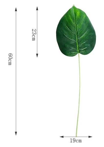 Lu Luo Ye Tek Parça Monstera Yapay Bitkiler Plastik Tropikal Palmiye Ağacı Yaprakları Ev Bahçe Dekorasyonu Aksesuarları Fotoğraf Dekoratif (Yurt Dışından)