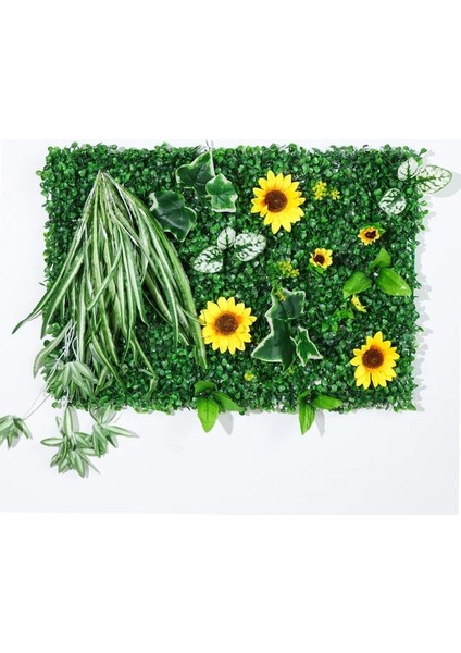Bitki DUVARI-016 Yapay Bitkiler Şimşir Çit Panelleri 60*40CM Yeşillik Zemin Duvar Panelleri Suni Çim Zemin Duvar Halısı Duvar Çim (Yurt Dışından)