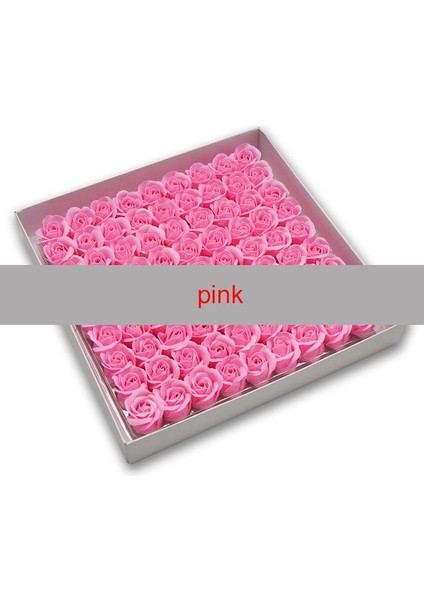 Pembe 81 Adet Gül Banyosu Vücut Çiçek Çiçek Sabunu Kokulu Gül Tutan Çiçekler Temel Düğün Noel Sevgililer Günü Hediyesi Mix Renkler (Yurt Dışından)