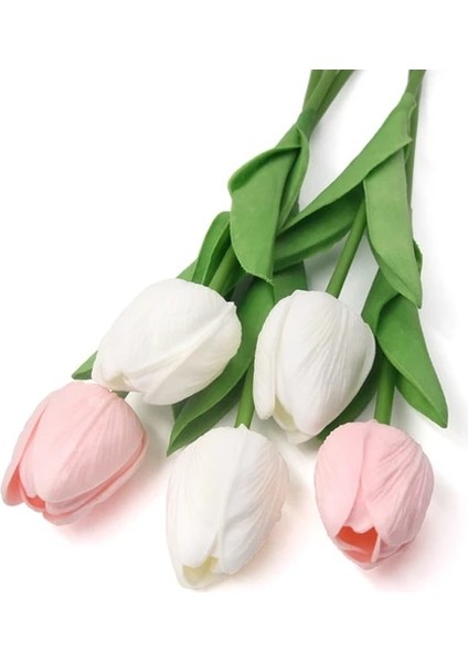 5pcs-Mix2 5 Adet Lale Pu Yapay Çiçek Gerçek Dokunmatik Buket Sahte Çiçekler Düğün Dekorasyon Bahar Parti Dıy Ev Bahçe Malzemeleri Için (Yurt Dışından)