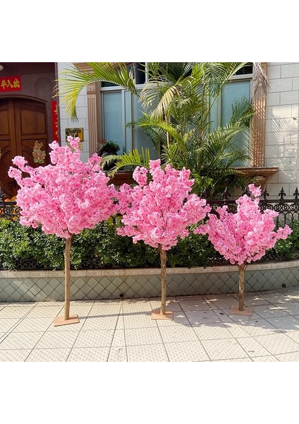 Derin Pembe 80 cm Kiraz Ağacı Yapay Polen Kırmızı Ipek Düğün Dekorasyon Kiraz Dalı Ev Dekorasyon Düğün Kemer (Yurt Dışından) modelleri