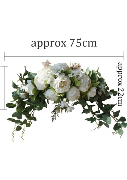 E Gül Yapay Düğün Çelenk Kapı Eşik Çiçekler Asılı Çelenk Dıy Düğün Kemer Şakayık Sahte Çiçek Pencere Ekran Çiçek (Yurt Dışından) fiyatları