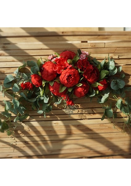 E Gül Yapay Düğün Çelenk Kapı Eşik Çiçekler Asılı Çelenk Dıy Düğün Kemer Şakayık Sahte Çiçek Pencere Ekran Çiçek (Yurt Dışından) indirimleri