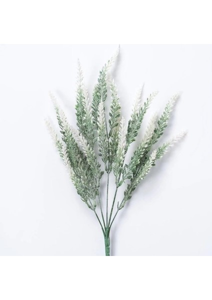 Beyaz Mor Yapay Lavanta Çiçekleri Buketi Sahte Bitki Ev Dekor Bahçe Noel Düğün Dekorasyon Vazo Aksesuarları Kapalı (Yurt Dışından)