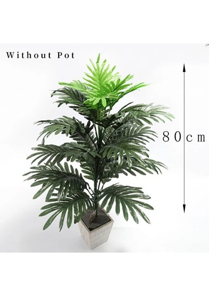 A5 90 cm Büyük Yapay Bitki Tropikal Palmiye Ağacı Yaprakları Monstera Hindistan Cevizi Ağacı Balkon Bahçe Ev Dekor Için Pot Olmadan Sahte Bitki (Yurt Dışından)