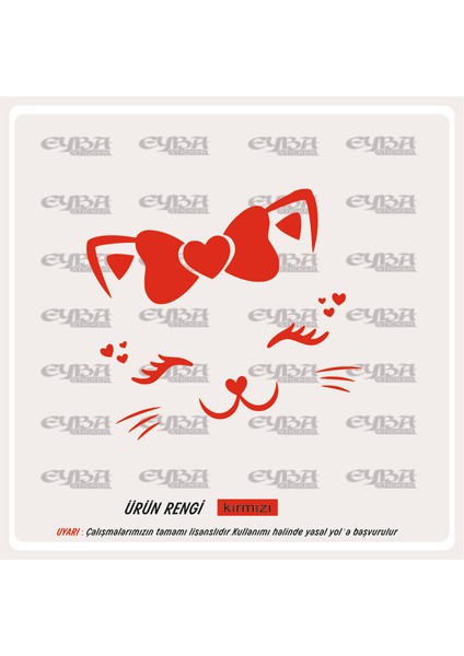 Sevimli Kedicik Sticker 18X16CM fiyatları