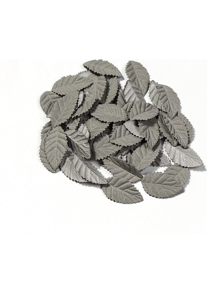 Gri 50PC 50/100 Adet 3.5cm Sonbahar Yaprakları Yapay Ağaç Yaprakları Dıy El Yapımı Çelenk Scrapbooking Düğün Ev Dekorasyon Hediye Sahte Çiçek (Yurt Dışından)